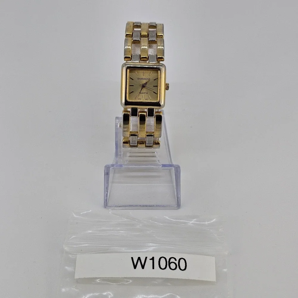 Women's Analog Watch 22MM Gold Dial Two Tone Bands‎ 6.5